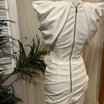 Luxxel  White Mini Dress with structure shoulders. Photo 1