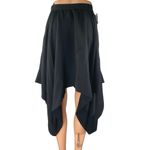 Aritzia NEW Little Moon Malta Black Asymmetric High Low Zip Midi A-Line Skirt 2 Photo 2