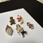 Christmas Holiday Brooch Pins Lot Of 5 Photo 4