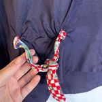 Robyn Lyn VTG Christmas VEST Mixed Print Happy Holidays Novelty Size L/XL Cotton Blue Size L Photo 7