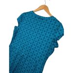 LL Bean Dress Womens Medium Green Blue Geometric Tennis Golf Performance Sporty Photo 5