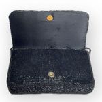 La Regale Vintage 50’s:  LTD ♕ Silk Beaded Convertible Clutch Evening Bag ♕ Black Photo 8