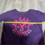 American Eagle Outfitters Purple Long Sleeve Sweater Neon Pink; Small Photo 2