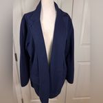 Ralph Lauren Lauren Navy Knit Blazer Cardigan Jacket 2X | Classic Old Money Photo 1