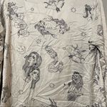 Chelsea Peers White Astrology Print Button Sleep Shirt Womens S Satin Buttons Photo 9