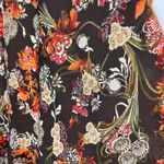 Y2K Floral Ruffle Midi Skirt Brown Plus Size 3X Long Boho Cottage Ren Fair Fairy Photo 5