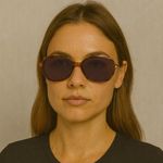 Y2K Tortoiseshell Square Sunglasses ā Purple Tint Lenses Brown Photo 0