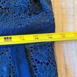 Free People  Lovely In Love blue lace dress with pockets sz medium Photo 7