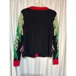 Ugly Christmas Sweater Cardigan Flamingo Tropical Holiday M Black Size M Photo 4