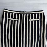 Talbots Vintage  Navy & White Woven Cotton Striped Pencil Skirt 4P Photo 1
