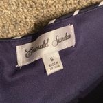 Emerald Sundae Navy Striped Off the Shoulder Dress Photo 3