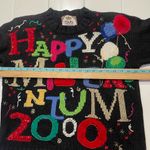 Tiara International  1999 Y2K Vintage New Years Eve Chunk Knit Sweater, EUC, Sz M Photo 4