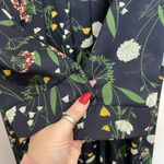 Roolee  Medium Dress Midi Navy Floral Long Sleeve Keyhole Detail Cottage Women’s Photo 4