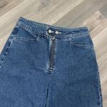 Topshop Zed Exposed Zipper High Waist Straight Leg Jeans Blue 28 Skater Photo 6