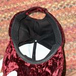 CRUSHED RED VELVET SNAPBACK ADJUSTABLE BASEBALL HAT Photo 3