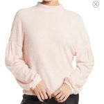 Sanctuary  eyelash mock neck balloon sleeve top sweater L Photo 1