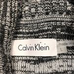 Calvin Klein NEW Long Sleeve Cowl Neck Pleated Flare Skirt Marled Gray Dress L Photo 9