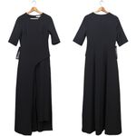 Kay Unger Davina Walk Thru Jumpsuit Women's 6 Black Formal Cocktail Party NWT Photo 3