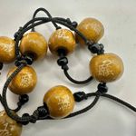 Brown Chinese beaded cord necklace Photo 1