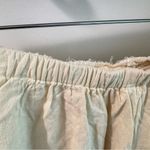 Free People  Linen Blend Layered Raw Hem Ruffle Pull On Skort Shorts XL Photo 0