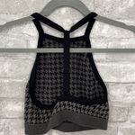 Colsie Houndstooth Sports Bra Gray Size XS Photo 2