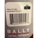Bally Total Fitness  Hoodie Women's‎ Heather Bright Rose Pullover Photo 5