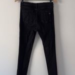 Rag and Bone Lace Up Skinny Jeans Black Coal cotton blend casual pockets high rise Photo 3
