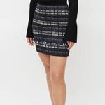 Proenza Schouler Black and Blue Plaid Tweed Skirt size 4 Photo 0
