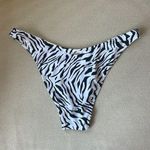 Victoria's Secret Zebra Cheeky High Waisted Bikini Bottoms White Size M Photo 1