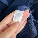 Garnet Hill  • navy blue corduroy skirt lace hem bow waist sash belt a-line mini Photo 5