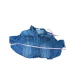 Agnes Orinda Denim Button Front Shirt Womens 3X Western Country Barn Cowgirl Blue Photo 10