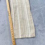 Ellen Tracy Linen Pants Striped Wide Leg Drawstring Casual Beach Pants XL Photo 6