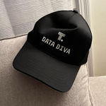 Black Data Diva One Size Unisex Baseball Casual Hat Cap Photo 0