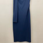 MARCELLA Navy Manhattan One Shoulder Ponte Midi Dress NWT Size S Blue Photo 5