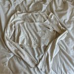 Brandy Melville Cream McKenna Ribbed Eyelet Crop Top Photo 0