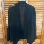Eileen Fisher  Black 100% Sheer Silk Kimono Top Size Medium Photo 1