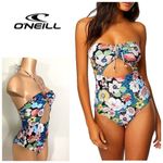 New. O’Neill floral one piece. Small. Retails $99 Blue Size XS Photo 1