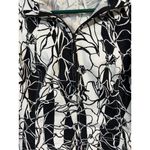 St. John Sport Black & White Floral Zip Photo 1