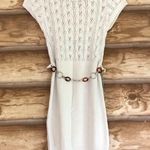 Maurice's Vintage cap sleeve open knit tunic sweater dress size small Photo 7