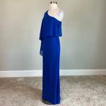Laundry by Shelli Segal Colorful One Shoulder Chiffon Long Evening Gown Blue Size 2 Laundry Formal Dress Photo 3
