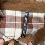 Kuhl Tess Flannel Button Front Shirt Longsleeve Plaid Western Outdoor Cinnamon L Photo 10