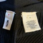 Anthropologie Moth Womens Size Small Black Linen Blend Sleeveless Vest Cardigan Photo 3