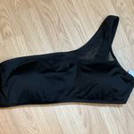 Shade & Shore  Black one shoulder mesh bikini top  Photo 4