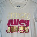 Juicy Couture Vintage Juicy Juicy Juicy Graphic White Shirt Size Med EUC #0907AZ Photo 2
