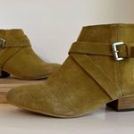 Rebels Mustard Yellow Brett Genuine Suede Zipper Ankle Heeled Boot 8 Photo 14