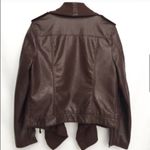 Jolt faux leather sweater drapey jacket Photo 2