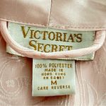 Victoria's Secret VICTORIA’S SECRET Vintage Gold Label Silky Paisley Pink Robe Size M Photo 13
