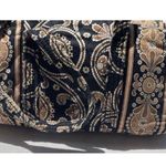 Vera Bradley Weekender Bag Large Black White Brown Floral Shoulder Travel Bag Photo 3