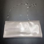 St. John FLAWED  Silver Paillette Sparkle Gemstone Clutch Purse Women's Bag Photo 6