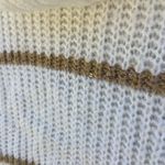 A Byer A. Byer Women's Cream and Brown Cowl Neck Sweater Photo 3